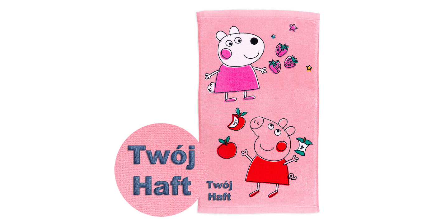 Ręcznik 30x50 cm peppa apples